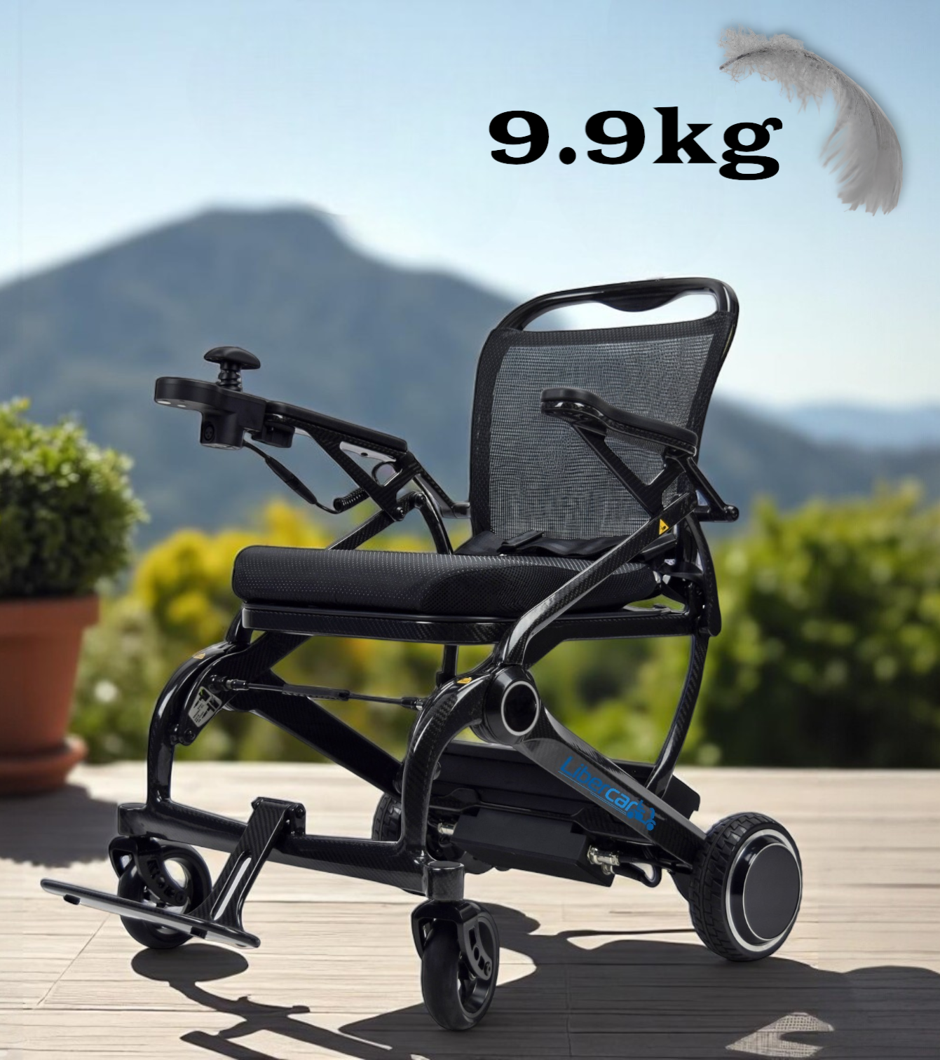 Silla de ruedas eléctrica Libercar Karbon Mini Fibra Carbono